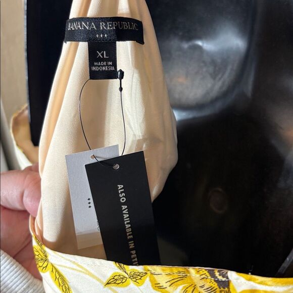 Banana republic women’s xl assymetrical hem maxi dress patchwork mixed media - Picture 6 of 8